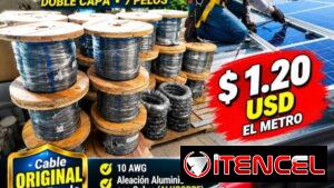 Rollo de cable fotovoltaico Alucobre calibre 10 nuevo