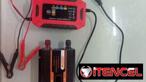 Combo Convertidor DC 12 V de 2000 más Cargador de Batería