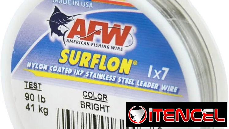 Alambre de acero inoxidable, American Fishing Wire Surflon 1×7