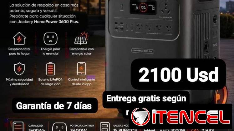 Estación de Energía Jackery 3600 PLUS, Garantía de 7 días, Entrega gratis según municipio