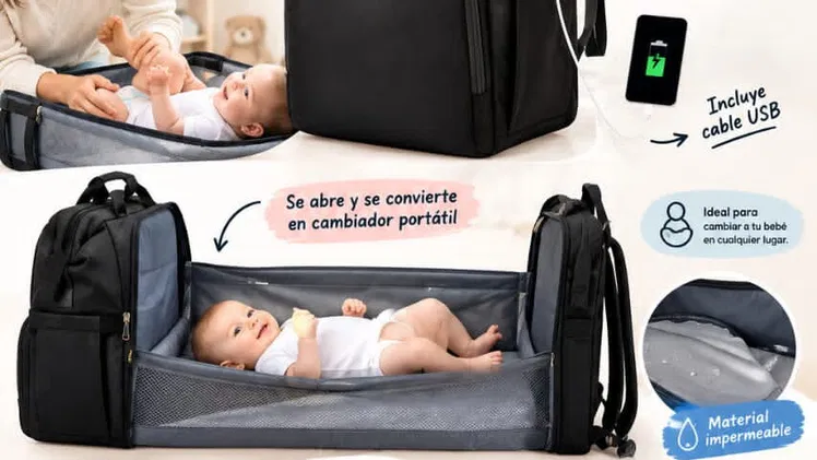 Mochilas pañaleras en 45 USD