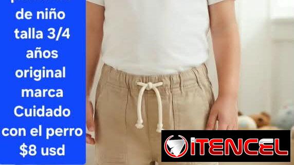 Pantalón para niños de 3 a 4 años, marca cuidado con el perrp