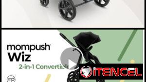 Cochecito de bebé 2 en 1 con modo moisés, Mompush Wiz