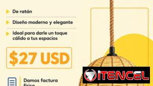 🔵🟡Compra en RODIMAX SURL  ✨ LÁMPARA VINTAGE ✨  💡 Dale un toque cálido y elegante a tus espacios con esta hermosa lumi