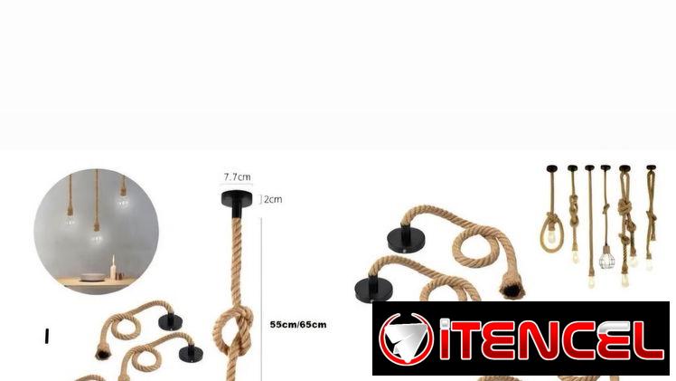 Apliques colgantes rusticos con sus bombillos trae 3 el juego