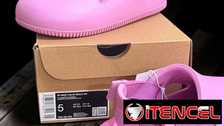 🌸” Nike Calm Mule” en rosa pastel 🌸