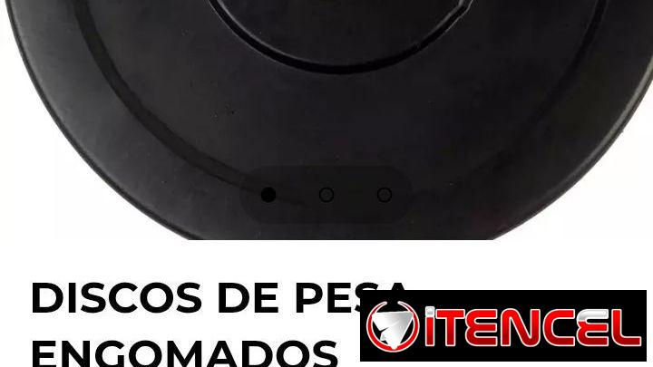 Discos de pesas engomados