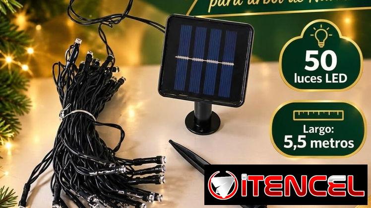 Luces Led Blanca para Arbolito con Panel Solar