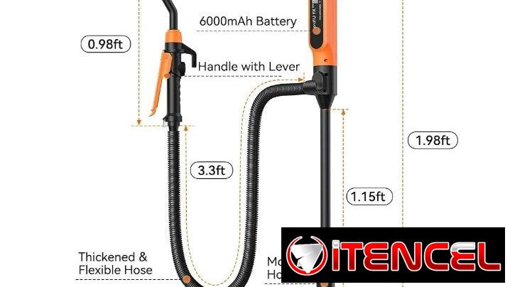 Bomba de Transferencia de Combustible. Portátil y Recargable