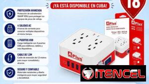Extensiones multitomas, Protector de voltaje tipo socket, Estabilizador Automática de Voltaje