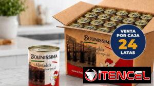 🔹 *Mortadela de Pollo Especial, 340g por Lata*  📌 Venta por Caja de 24 Unidades   - Precio principal: 40 usd  - Factur