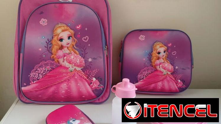 Mochilas 3D con merendero térmico, cartuchera, pomo y pozuelo — foto 3
