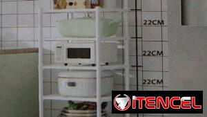 Organizador cinco niveles  con ruedas.