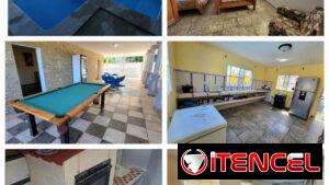 Casa independiente con piscina parqueo 4 cuartos 4 baños