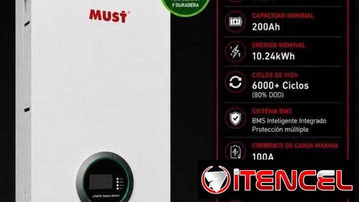 đBaterĂa de 10 kwh Must 2620 usd