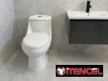 JUEGOS DE BAÑOS, LAVAMANOS CON MUEBLE, LOSAS DE PORCELANATO””