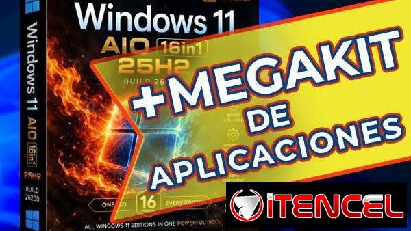 Windows 11 25H2 Multi ➕ 🔶KIT DE UTILITARIOS. Win 11 UPDATED 2026 Multilenguaje (VER EN EL ANUNCIO)