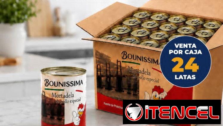 Mortadela de Pollo Especial, 340g por Lata, Venta por caja de 24 Unidades