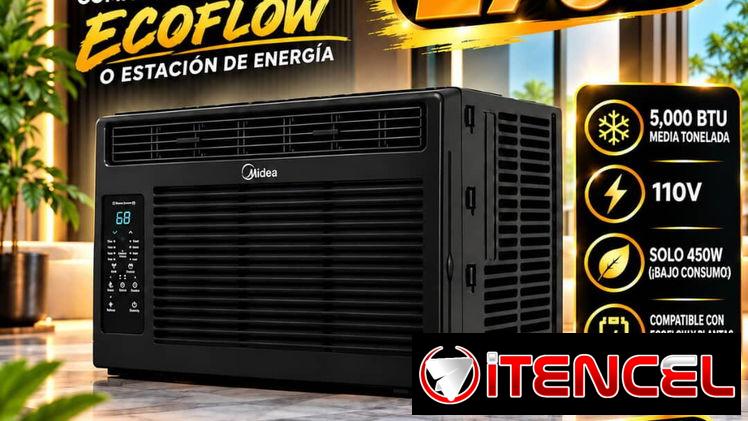 Aire acondicionado de muy bajo consumo ideal para tu Ecoflow.