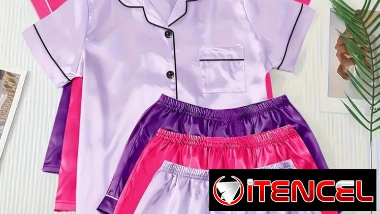 Pijamas de satén varias tallas y colores — foto 1