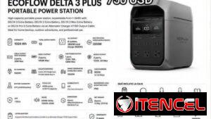 Ecoflow Delta 3 Plus en 750