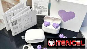 Auriculares con forma de corazón