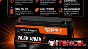 Batería LiFePO₄ 25.6V 100Ah P0643-AV013