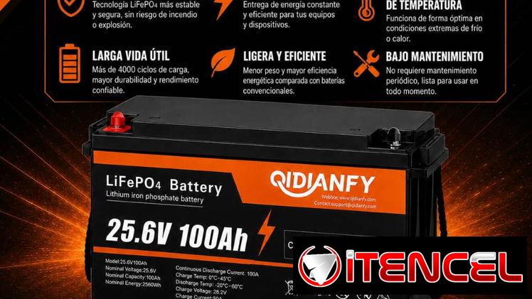 Batería LiFePO₄ 25.6V 100Ah P0643-AV013