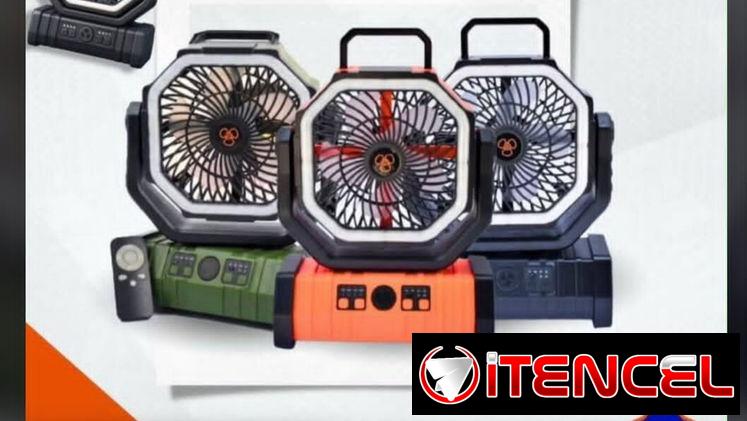 Ventilador recargable f6 en naranja