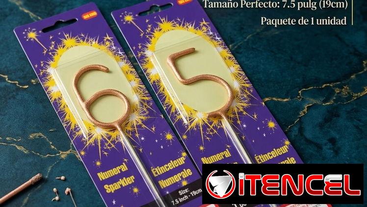 Velas de chispas de números 600 cup