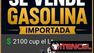 Gasolina especial importada a 2100 cup el Lt