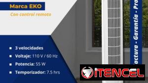 Ventilador de torre con mando, 55 W, envío gratis, garantía de 6 meses, oferta de empresa, 50796221 telf