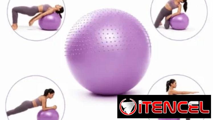 Pelota de yoga inflable con superficie antideslizante — foto 1