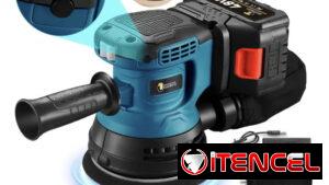 Lijadora orbital inalambrica eléctrica con colector de polvo 800w