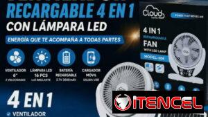 Ventilador recargable 4 en 1