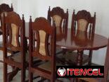 Juego de comedor 6 sillas Caoba