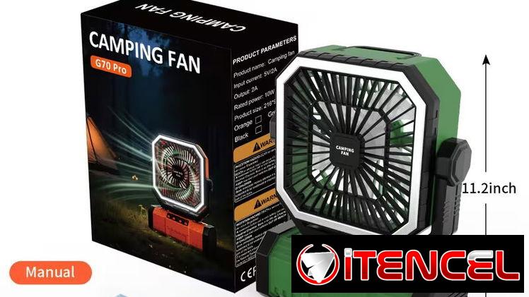 Ventilador Recargable 20000mah con BT para musica
