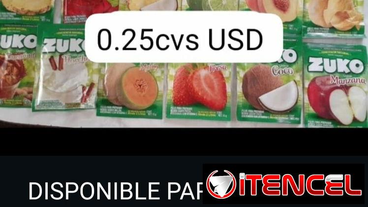 Contenedor de refresco zuco