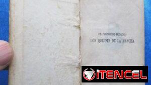 DON QUIJOTE DE LA MANCHA. EDICION MICROSCOPICA. EDITOR SATURNINO CALLEJA, MADRID, 1903.