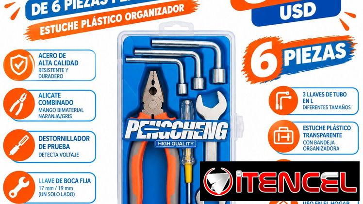 JUEGO DE HERRAMIENTAS DE 6 PIEZAS PENGCHENG