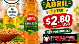 Contenedor de Aceite Abril (Pomos de 1 litro) - 2.80 USD
