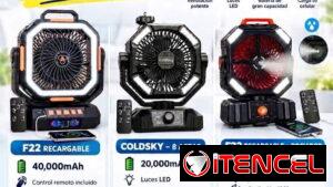 Ventiladores recargables