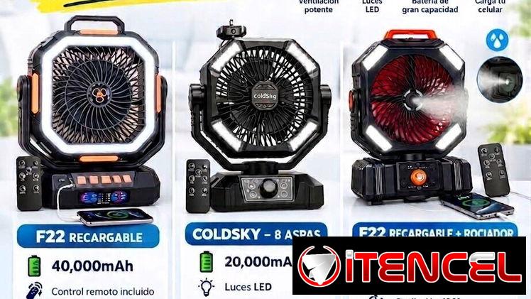 Ventiladores recargables