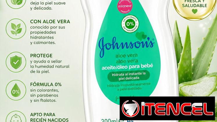 ACEITE DE BEBE JOHNSON & JOHNSON ALOE VERA 300 ML