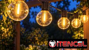 Luces para patio 15 metros para eventos