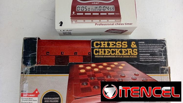 Juego de ajedrez y damas con temporizador