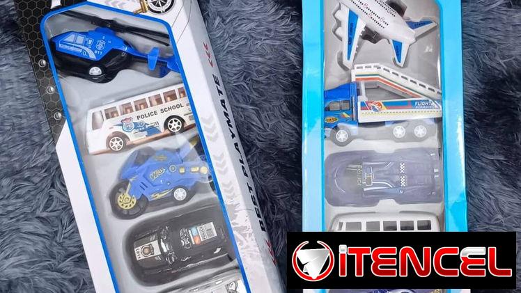 Juego de carritos y avión