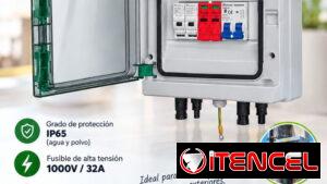 Caja de distribución y protección para paneles solares