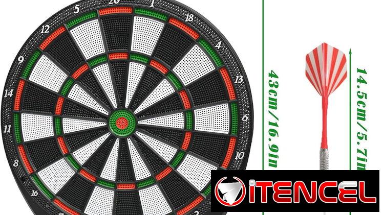 🎯 Diana electrónica Surplex con marcador LED, 28 juegos, 159 modos, dardos punta suave para niños y adultos 🐗 — foto 2
