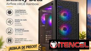 Chasis semitorre Marca: Nox Modelo: Infinity Beta Precio: $60 USD